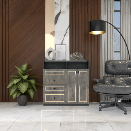 ตู้ลิ้นชัก 4 ลิ้นชัก WISDOM DESIGN FURNITURE GDW-121 120 ซม. สีแอชเกรย์/บราวน์มาร์เบิ้ล_4